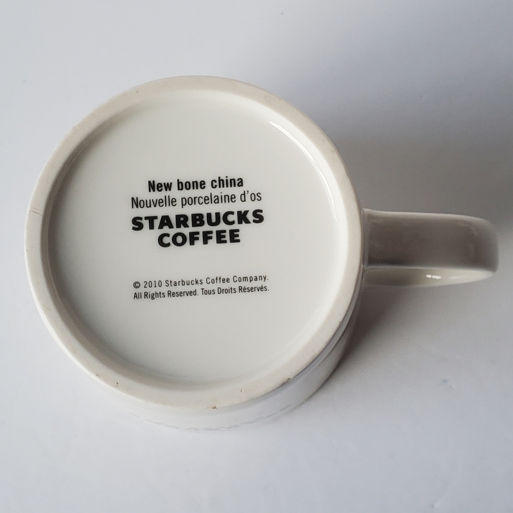 Starbucks Coffee Co. 2010 Bone China White Mug - Picture 7 of 9